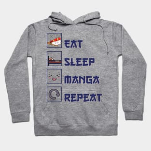 Eat Sleep Manga Repeat Hoodie